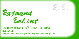 rajmund balint business card